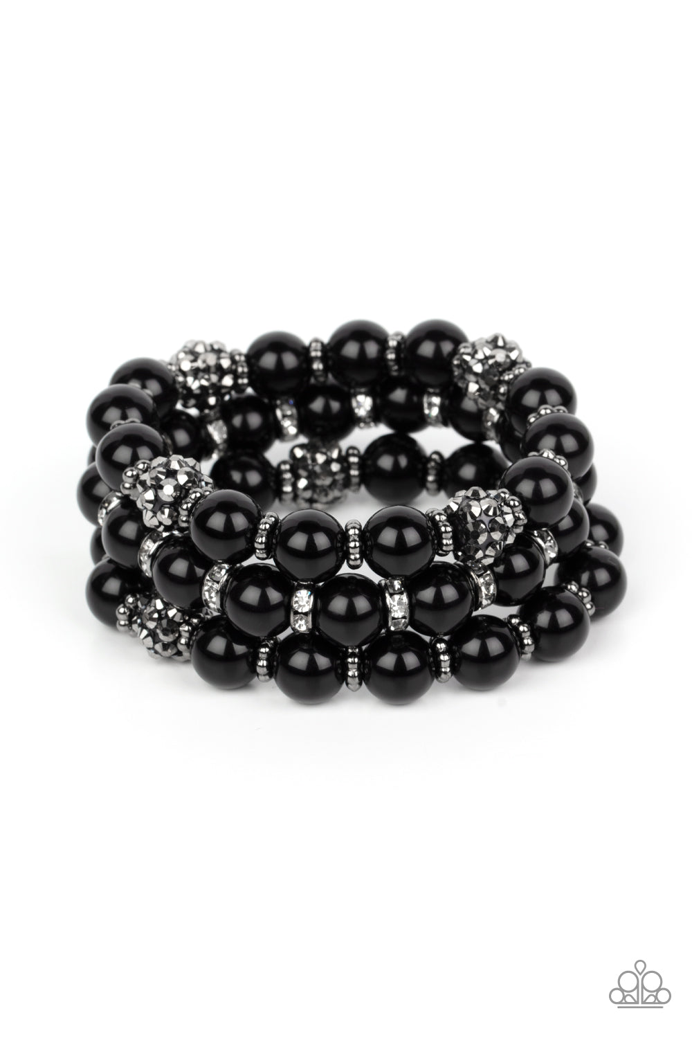 hematite dotted beads