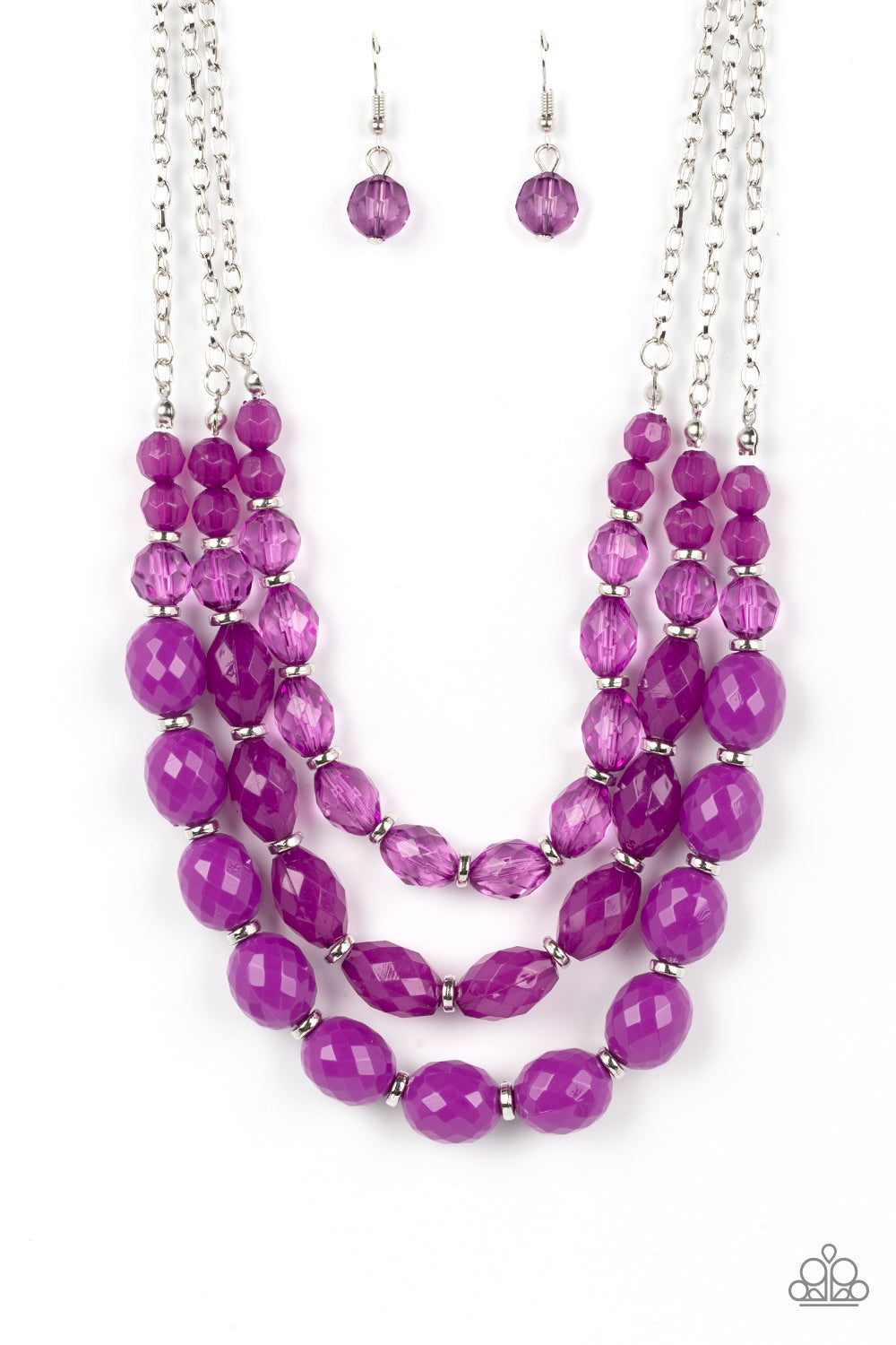 Tropical Hideaway Purple Necklace